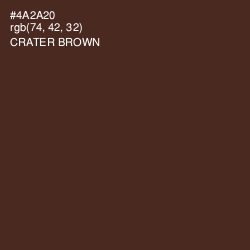 #4A2A20 - Crater Brown Color Image